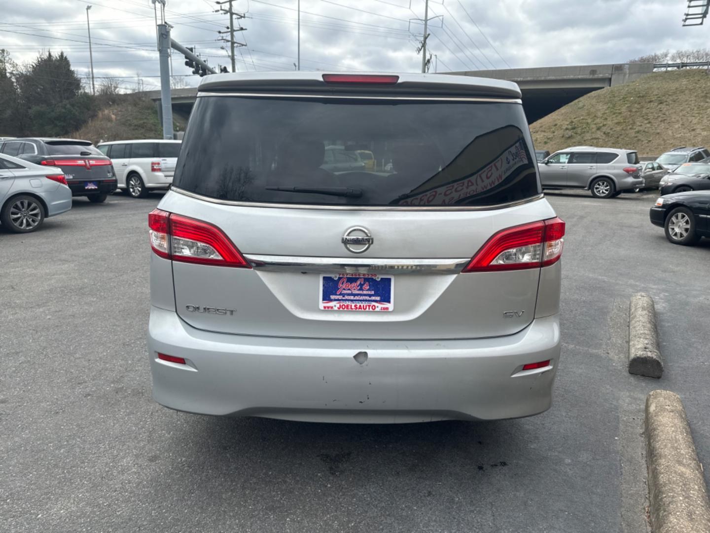 2012 Silver Nissan Quest 3.5 S (JN8AE2KP9C9) with an 3.5L V6 DOHC 24V engine, Continuously Variable Transmission transmission, located at 5700 Curlew Drive, Norfolk, VA, 23502, (757) 455-6330, 36.841885, -76.209412 - Photo#2